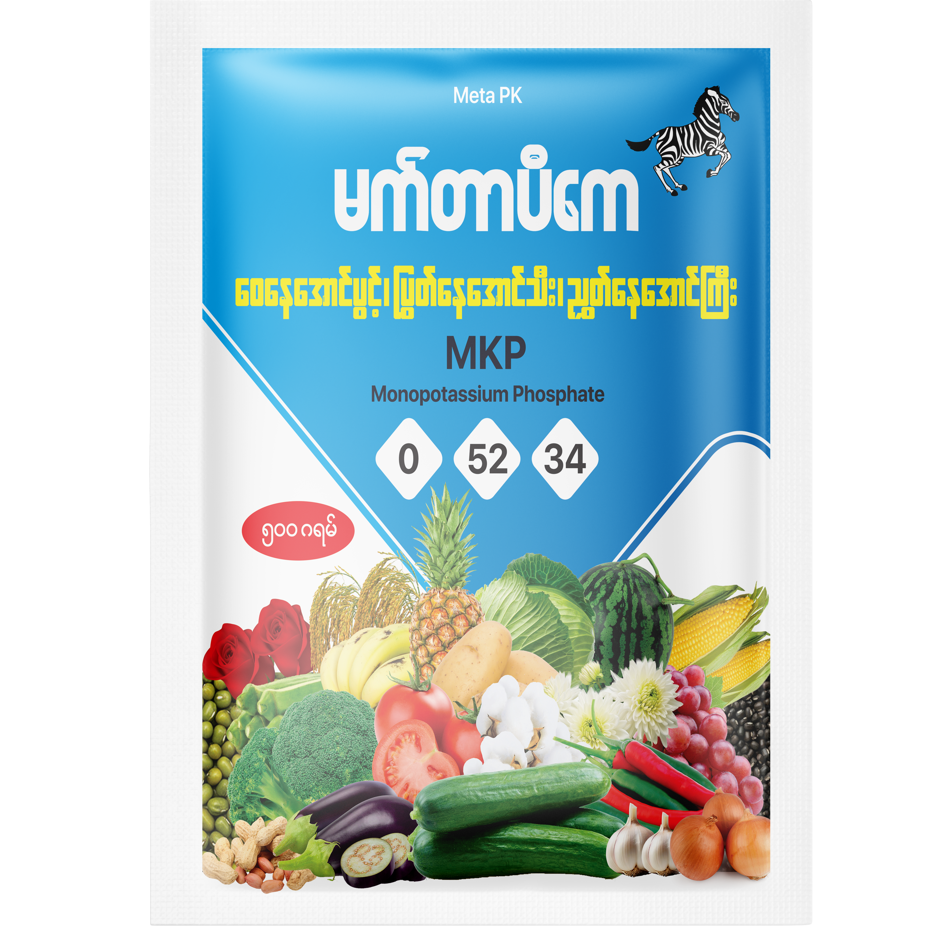 Meta PK - Nitrogen(N) 0%, Phosphorus(P2O5) 52%, Potassium(K2O) 34%